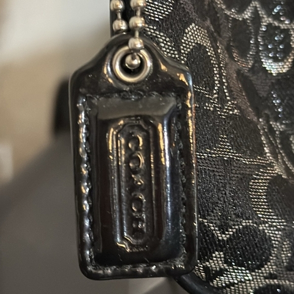 Coach Black Shimmer Wristlet - Picture 2 of 5